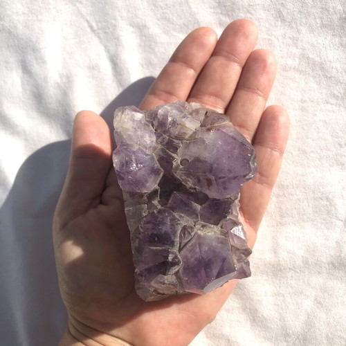 Amethyst raw crystal 300g used, natural purple quartz