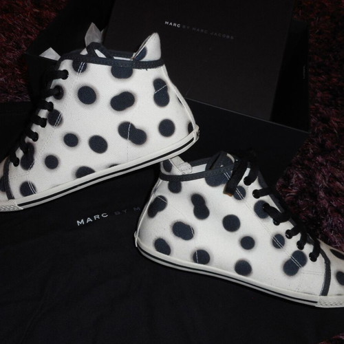 Marc Jacobs sneakers sport style new, size 37, black and white