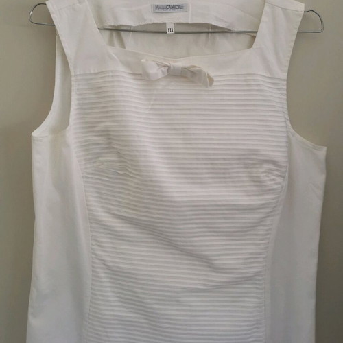 Naracamicie top blouse white used size M with zipper