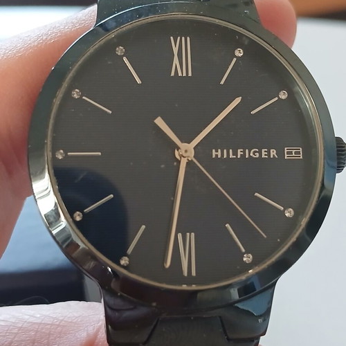 Tommy Hilfiger Avery watch like new, unisex, navy blue and black