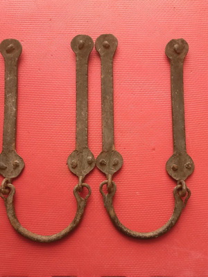 Σφυρηλατα χειροποίητα χερούλια σετ δύο τεμαχίων