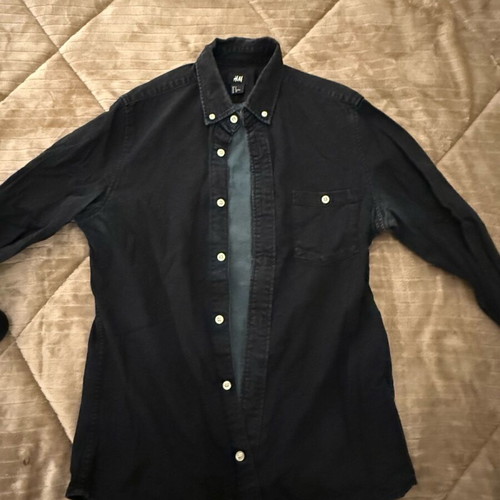 Zara men's shirt used, black, size M, slim fit