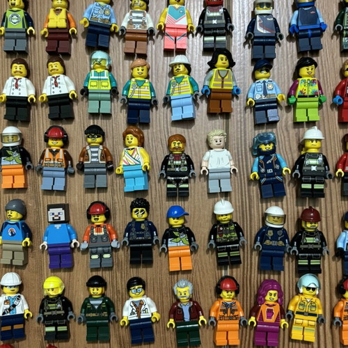 Lego figures like new, pack of 65 from City, Speed Champions, Minecraft
