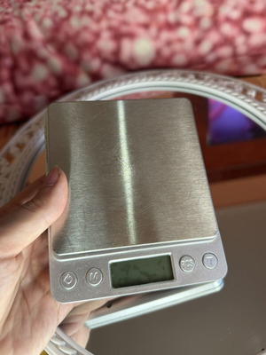 Digital Kitchen Scale, silver, stainless steel platform