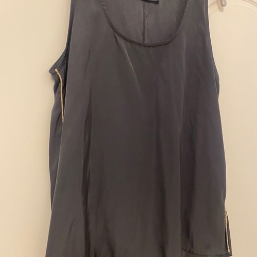 Nema blouse grey with gold detail new, unworn