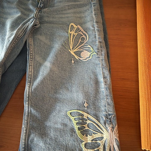 Girls' jeans and pants, ages 7-9, Zara and H&M