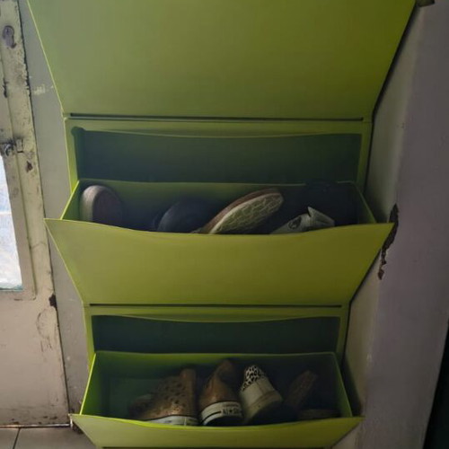 Shoe racks used, set of 3, dimensions 51x38 cm