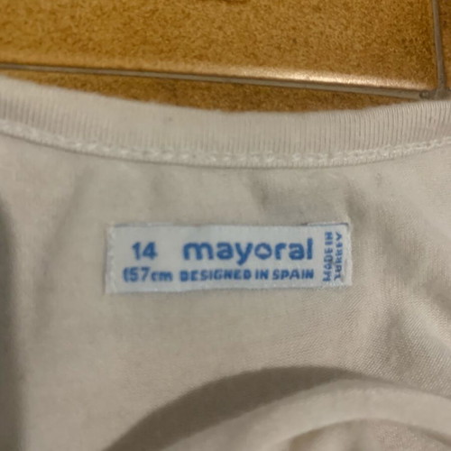 Mayoral sleeveless shirt used, kids, white, size 164 cm
