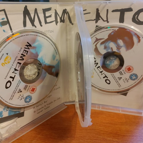 Memento 3-disc special edition DVD used, crime drama thriller