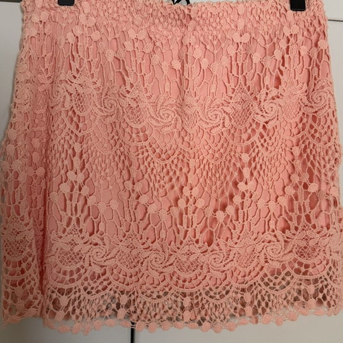 Mini skirt with lace size S like new