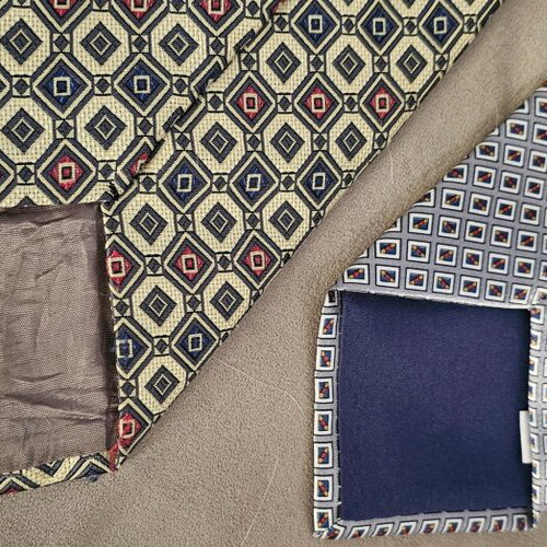 Ties set of 2 like new, gray and multicolored
