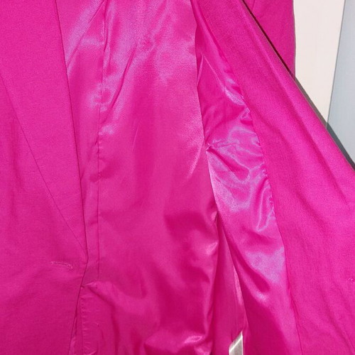 Calliope women's linen jacket new, size XL, fuchsia, long