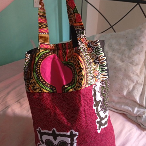 African bag two-sided cotton shoulder bag new, colorful