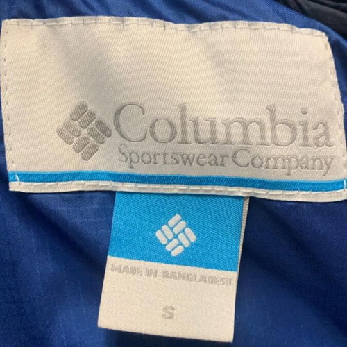 Columbia Autumn Park II Hooded Down Jacket new, men's size S, blue