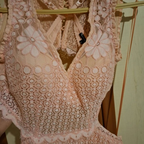 Summer dress pink like new, size 38
