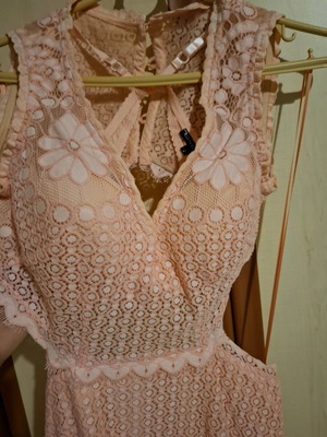 Summer dress pink like new, size 38