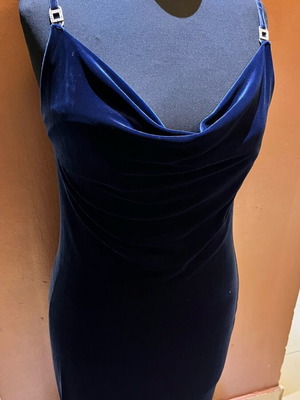 Velvet Blue Deep Dress Size L Used