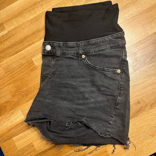 H&M Maternity Denim Shorts Black XL Like New