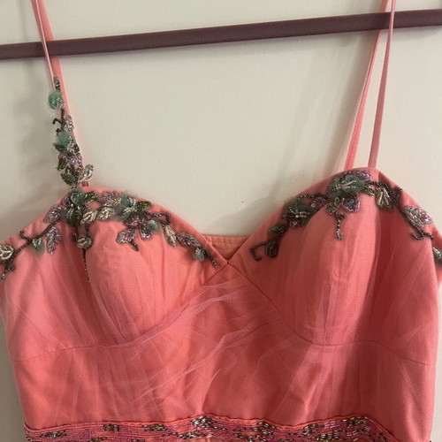 Dress silk and organza couture size M-L like new