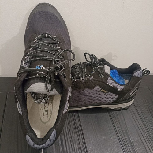 Meindl Activo Sport GTX low hiking shoes, size 45, black/grey