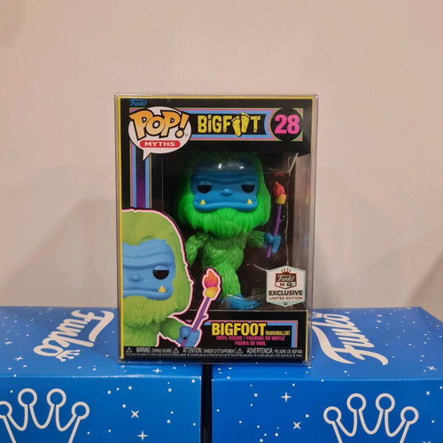 Funko Pop Myths Bigfoot #28 blacklight new Funko HQ exclusive