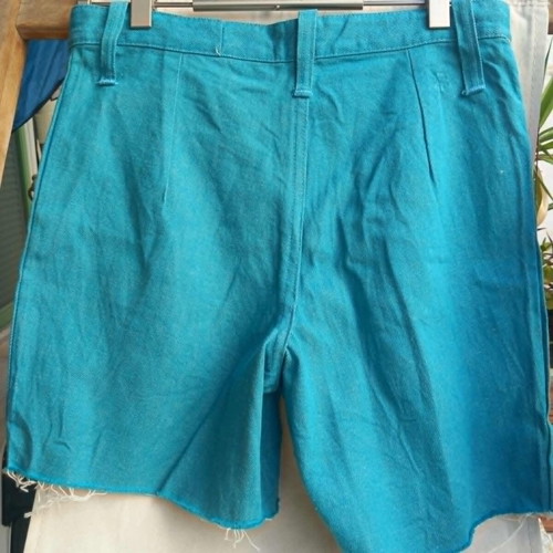 Vintage Jean Shorts petrol color, size XS, new