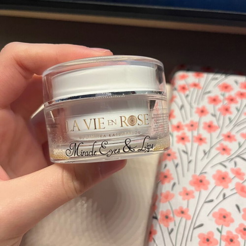 La vie en rose empty packaging like new, gold elegance, miracle eyes and lips, white diamond cream