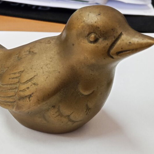 Vintage brass decorative birds set of 2 used