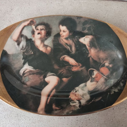 Limoges 22 Karat porcelain platter used, 36cm diameter