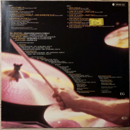 Bill Bruford Master Strokes 1978-1985 vinyl used, jazz