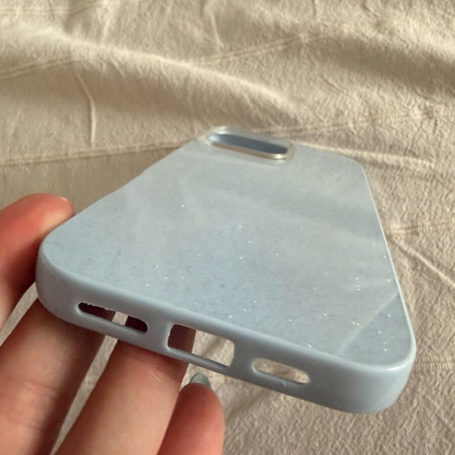 iPhone 16 Pro Max blue glitter case brand new