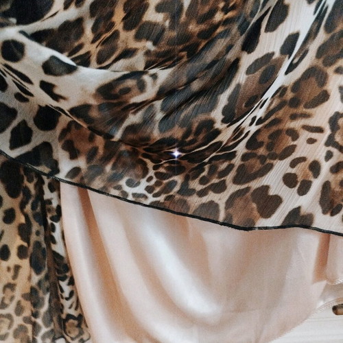 Leopard dress ZIC ZAC like new, one size, beige and brown