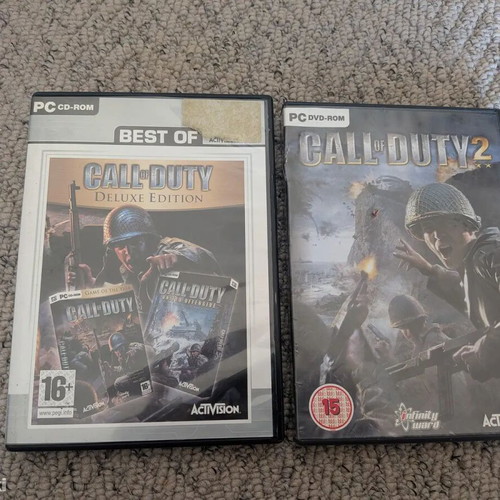 Call of Duty Deluxe Edition and Call of Duty 3 PC games used