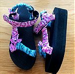  Bandana flatform sandals, Σανδάλια με πλατφόρμα νουμερο 38