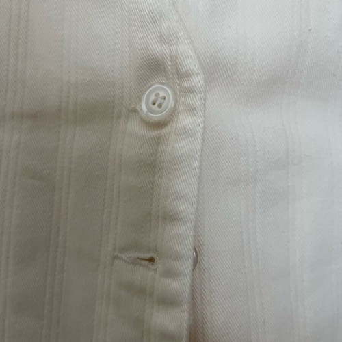 Ecru vest new with white back, 100% Bomull, size XL