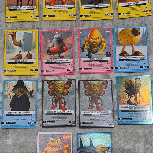 Italian Brainrot cards like new, set of 12 pieces