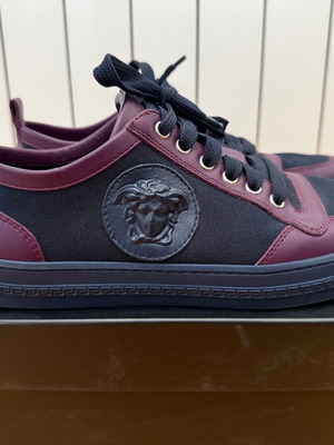 Versace sneakers size 40, navy and bordo