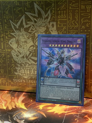 Yu-Gi-Oh! Starving Venom Wing Dragon card new