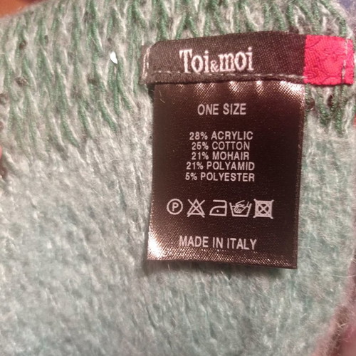 Fornarina hat and Toi&Moi scarf like new green veraman