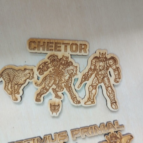 Transformers Beast Wars wooden decoration, 10cm, custom order