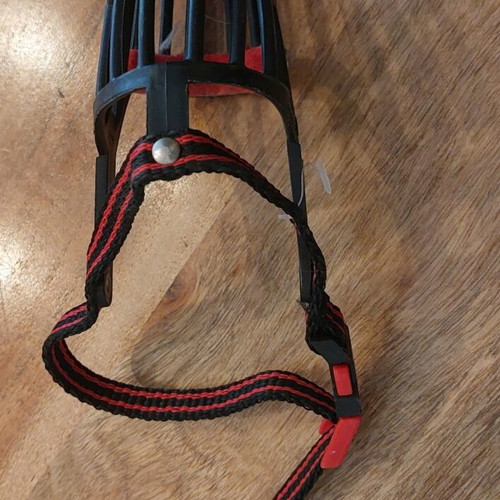 Flamingo Muzzle Silas Black dog muzzle new