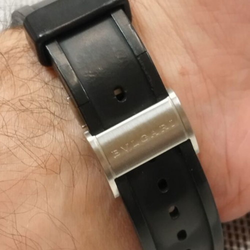 Bvlgari Ergon Automatic men's watch restored, black and silver