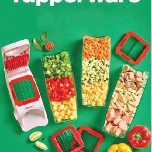 Tupperware Vegetable Cutter new with 3 blades and 1L container