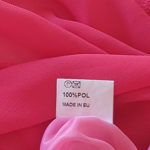 Access Fashion Coral Pink Off Shoulder Chiffon Dress EU 46 like new