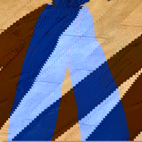 Μπλε ρουά ολόσωμη φόρμα cut out XS