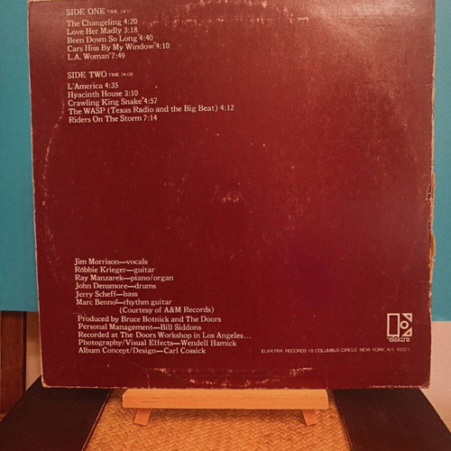 The Doors L.A. Woman vinyl record used, Greek edition