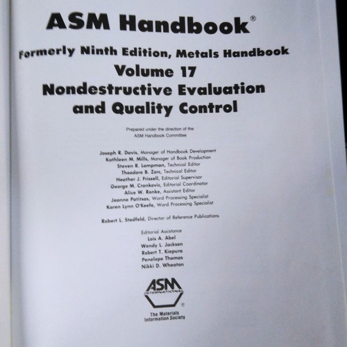 ASM Handbook used in good condition