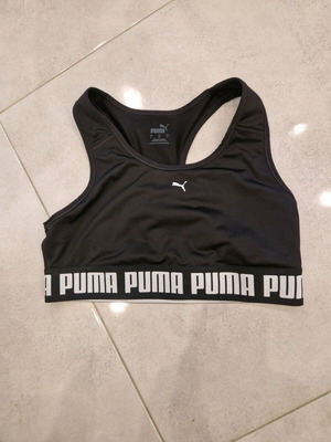 Puma women's sports bra black like new, size L