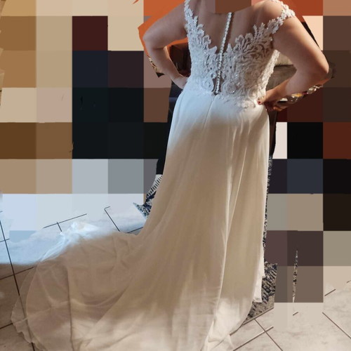Elyssee wedding dress like new, white, sizes XL and XXL