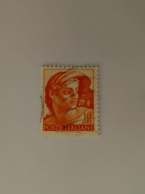 Italian collectible postage stamp 10 Lire like new